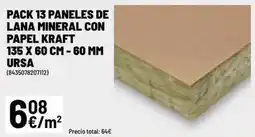Brico Depôt Lana - paneles de mineral con papel kraft oferta