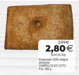 Plenus Supermercados Coto - empanada 100% integral atún/polo oferta