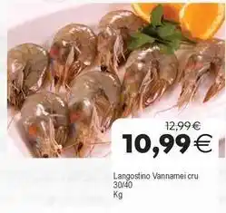 Plenus Supermercados Langostino vannamei cru oferta