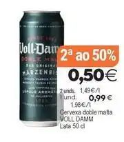 Plenus Supermercados Voll-damm - cervexa doble malta oferta