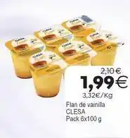 Plenus Supermercados Clesa - flan de vainilla oferta