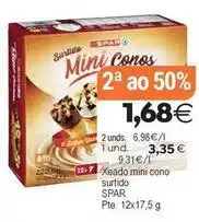 Plenus Supermercados Spar - xeado mini cono surtido oferta