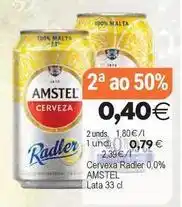 Plenus Supermercados Amstel - cerveza radler 0,0% oferta