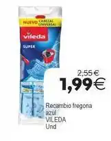 Plenus Supermercados Vileda - recambio fregona azul oferta