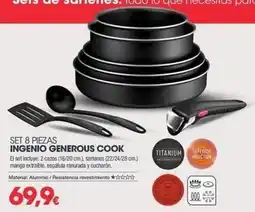 Milar Ingenio - set 8 piezas generous cook oferta