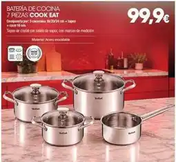 Milar Cristal - bateria de cocina 7 piezas cook eat oferta