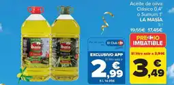 Carrefour La masía - aceite de oliva clásico 0,4° o sumum 1° oferta