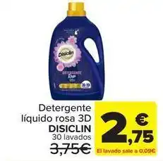 Carrefour Discilin - detergente líquido rosa 3d oferta
