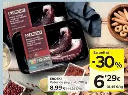 Caprabo Eroski - potes de pop cuit oferta