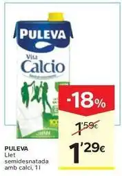Caprabo Puleva - llet semidesnatada amb calci oferta