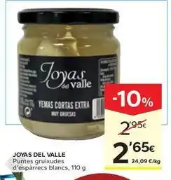 Caprabo Joyas del valle - puntes gruixudes d'esparrecs blancs oferta