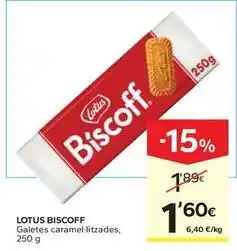 Caprabo Lotus - biscoff galetes caramel litzades oferta