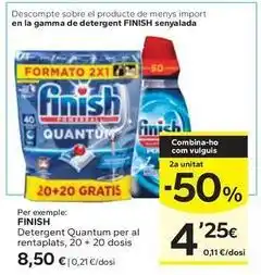 Caprabo Finish - detergent per al rentaplats quantum oferta