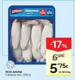 Caprabo Pescanova - calamar net oferta