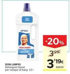Caprabo Don limpio - detergent liquid per netejar el bano oferta