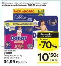 Caprabo Dodot - bolquers activity extra oferta