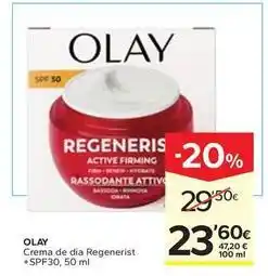 Caprabo Olay - crema de dia regenerist + spf30 oferta