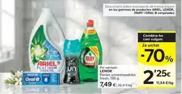 Caprabo Ariel/ lenor/ fairy/ oral b - descompte sobre el producte de menys import oferta