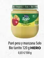 Spar La Palma Hero - puré pera y manzana solo bio tarrito oferta