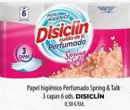 Spar La Palma Disiclin - papel higiénico perfumado spring & talk 3 capas 6 uds oferta