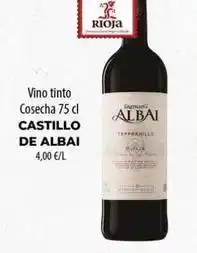 Spar La Palma Castillo de albai - vino tinto cosecha oferta