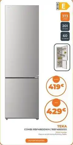 Pascual Martí Teka - combi rbfq65c50wn/bp6405bsoss oferta