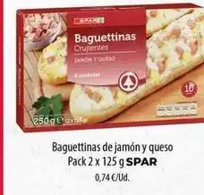 Spar La Palma Spar - baguettinas de jamon y queso oferta