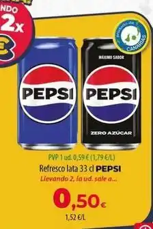 Spar La Palma Pepsi - refresco lata oferta