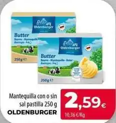 Spar La Palma Oldenburger - mantequilla con o sin sal pastilla oferta