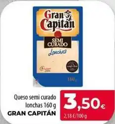 Spar La Palma Gran capitán - queso semi curado lonchas oferta