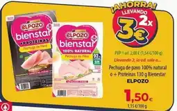 Spar La Palma Elpozo - pechuga de pavo 100% natural o + proteinas oferta