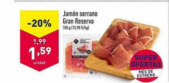 ALDI Jamón Serrano Gran Reserva oferta