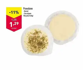 ALDI Provolone Normal O Com Orégano oferta