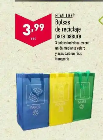 ALDI Royal Life Bolsas De Reciclaje Para Basura oferta