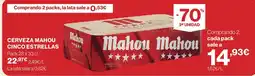 Hipercor Mahou cinco estrellas oferta