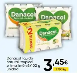 Cash FROIZ Danacol liquido natural, tropical o lima limón oferta