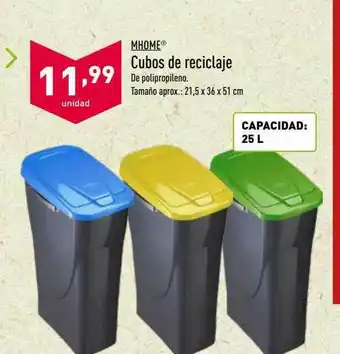 ALDI Mhome Cubos De Reciclaje oferta