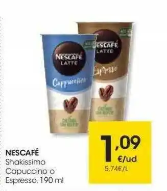 Eroski Nescafé Shakissimo Capuccino O Espresso oferta