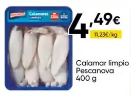 Cash FROIZ Pescanova calamar limpio oferta