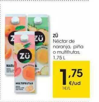 Eroski Zü Néctar De Naranja Piña O Multifrutas oferta