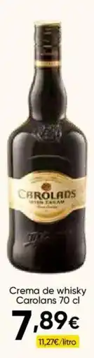 Cash FROIZ Carolans crema de whisky oferta