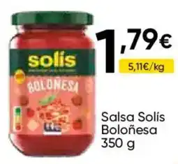 Cash FROIZ Solis salsa boloñesa oferta