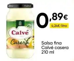 Cash FROIZ Calvé salsa fina casera oferta