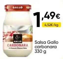 Cash FROIZ Gallo salsa carbonara oferta