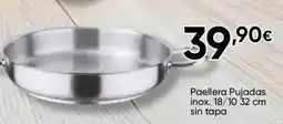 Cash FROIZ Pujadas paellera inox oferta