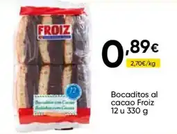 Cash FROIZ Froiz bocaditos al cacao oferta