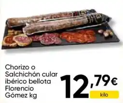 Cash FROIZ Florencio Gómez chorizo o salchichón cular ibérico bellota oferta