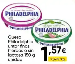 Cash FROIZ Philadelphia queso untar finas hierbas o sin lactosa oferta