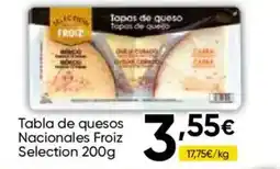 Cash FROIZ Froiz tablas de quesos nacionales selection oferta