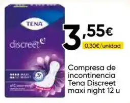 Cash FROIZ Tena discreet maxi night oferta